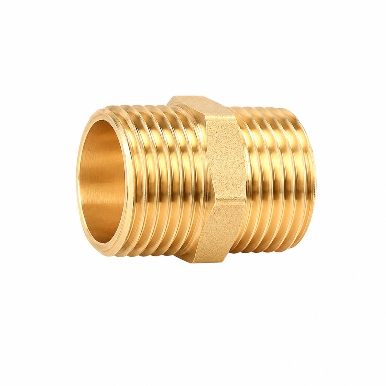 Equal hexagon nipple M-M