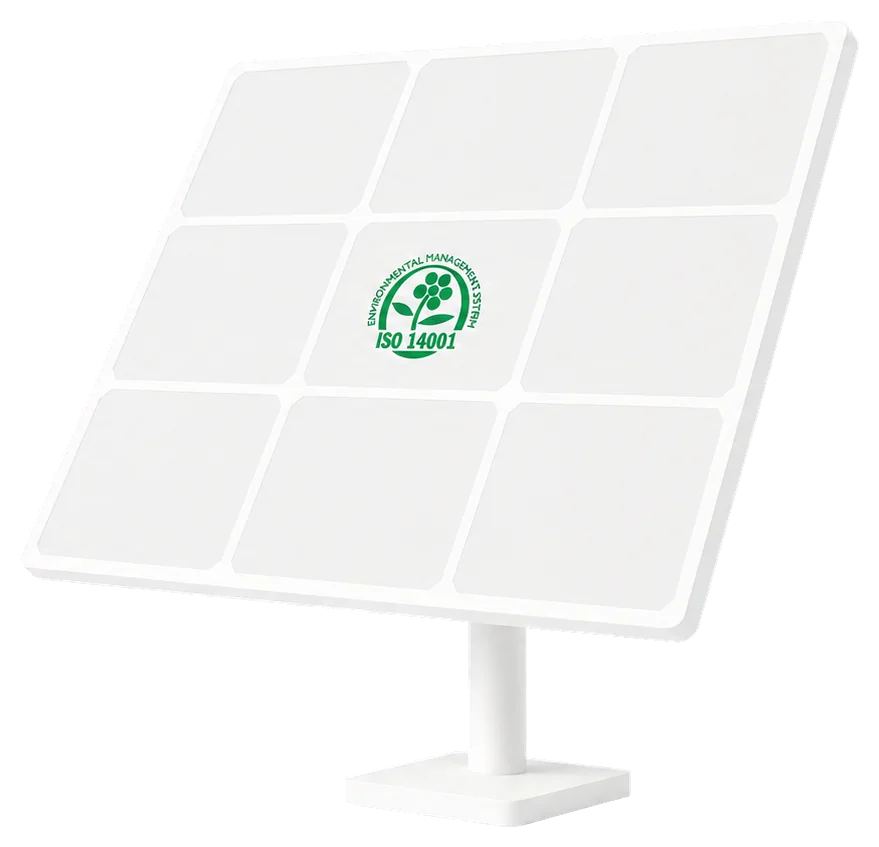 Panneau solaire avec certification ISO 14001